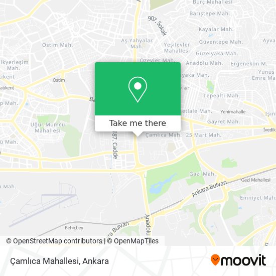Çamlıca Mahallesi map
