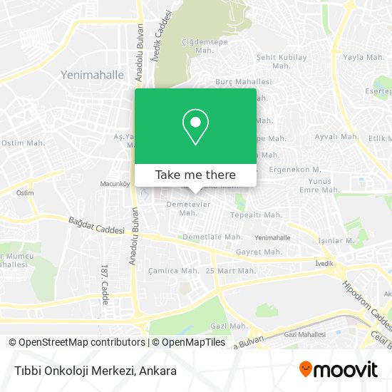 Tıbbi Onkoloji Merkezi map
