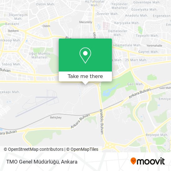 TMO Genel Müdürlüğü map