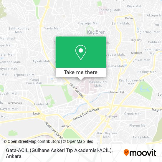 Gata-ACİL (Gülhane Askeri Tıp Akademisi-ACİL) map
