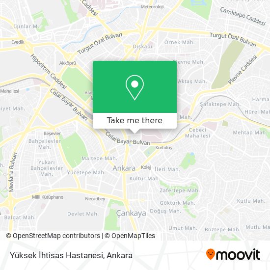 Yüksek İhtisas Hastanesi map