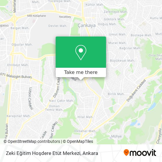 Zeki Eğitim Hoşdere Etüt Merkezi map