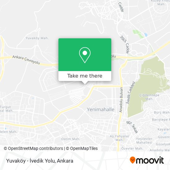 Yuvaköy - İvedik Yolu map