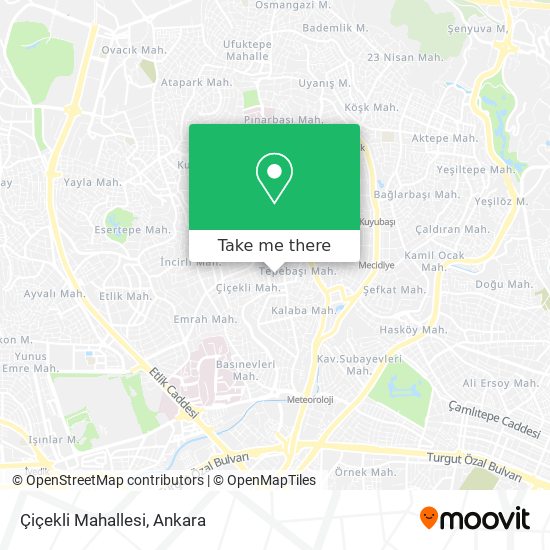 Çiçekli Mahallesi map