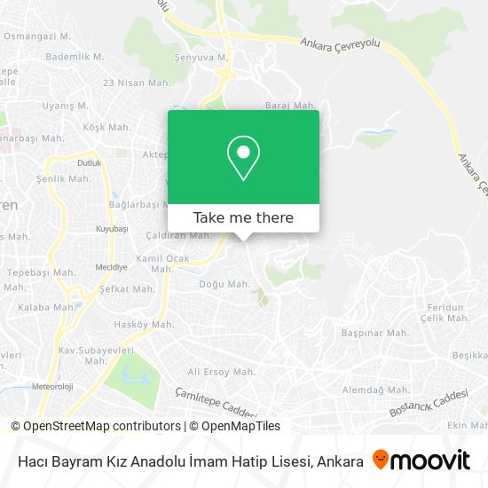 Hacı Bayram Kız Anadolu İmam Hatip Lisesi map