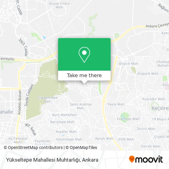 Yükseltepe Mahallesi Muhtarlığı map