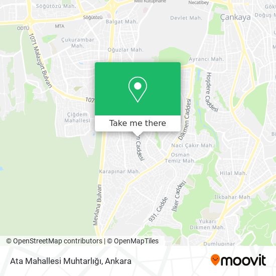 Ata Mahallesi Muhtarlığı map