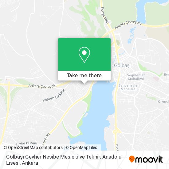 Gölbaşı Gevher Nesibe Mesleki ve Teknik Anadolu Lisesi map