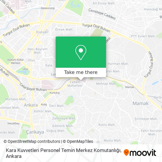 Kara Kuvvetleri Personel Temin Merkez Komutanlığı map