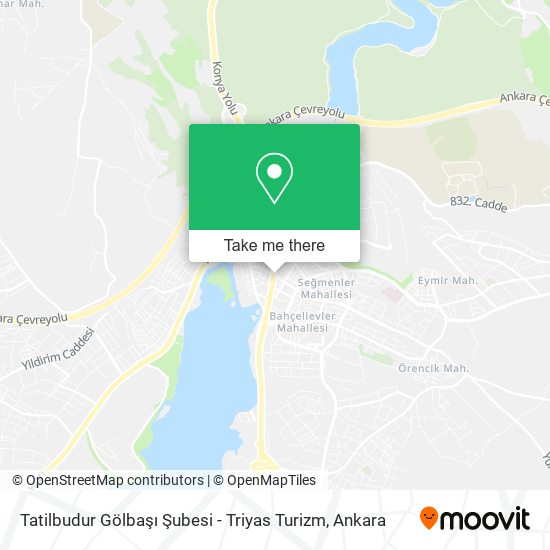 Tatilbudur Gölbaşı Şubesi - Triyas Turizm map