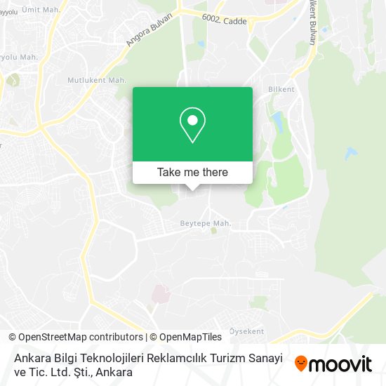 Ankara Bilgi Teknolojileri Reklamcılık Turizm Sanayi ve Tic. Ltd. Şti. map