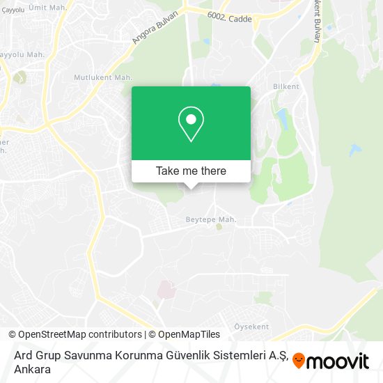 Ard Grup Savunma Korunma Güvenlik Sistemleri A.Ş map