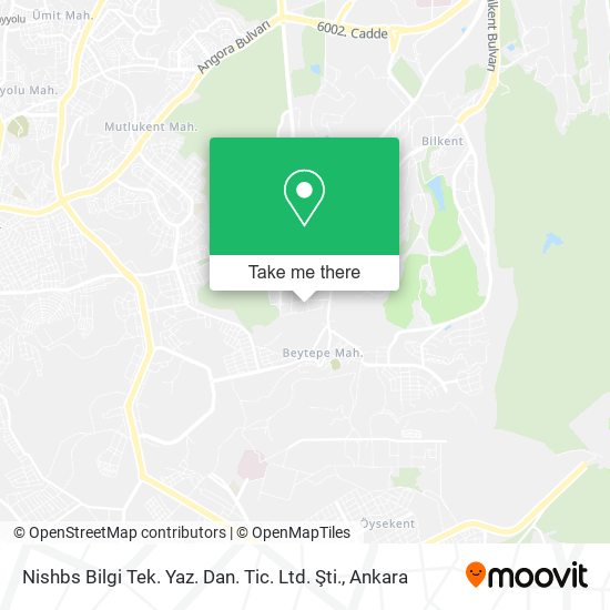 Nishbs Bilgi Tek. Yaz. Dan. Tic. Ltd. Şti. map