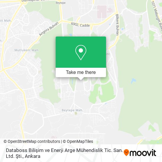 Databoss Bilişim ve Enerji Arge Mühendislik Tic. San. Ltd. Şti. map
