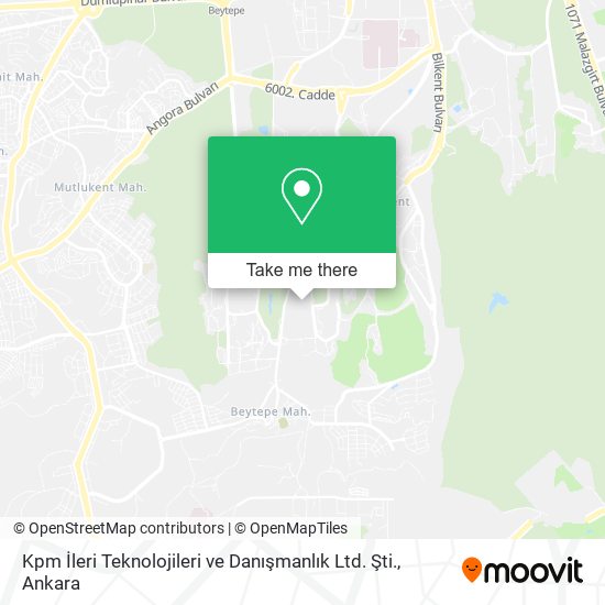 Kpm İleri Teknolojileri ve Danışmanlık Ltd. Şti. map