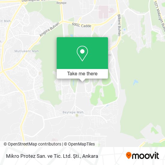 Mikro Protez San. ve Tic. Ltd. Şti. map