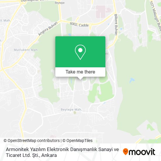 Armonitek Yazılım Elektronik Danışmanlık Sanayi ve Ticaret Ltd. Şti. map