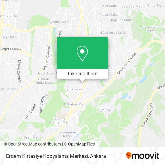 Erdem Kırtasiye Kopyalama Merkezi map