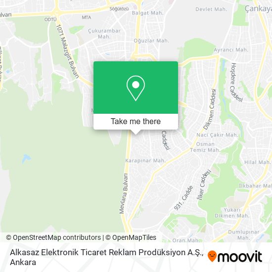 Alkasaz Elektronik Ticaret Reklam Prodüksiyon A.Ş. map