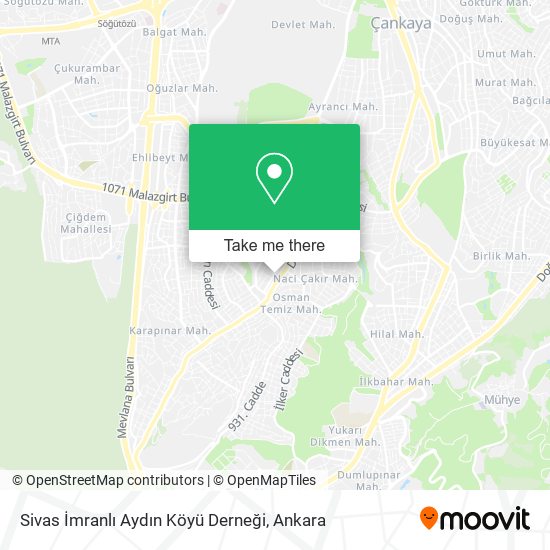 Sivas İmranlı Aydın Köyü Derneği map