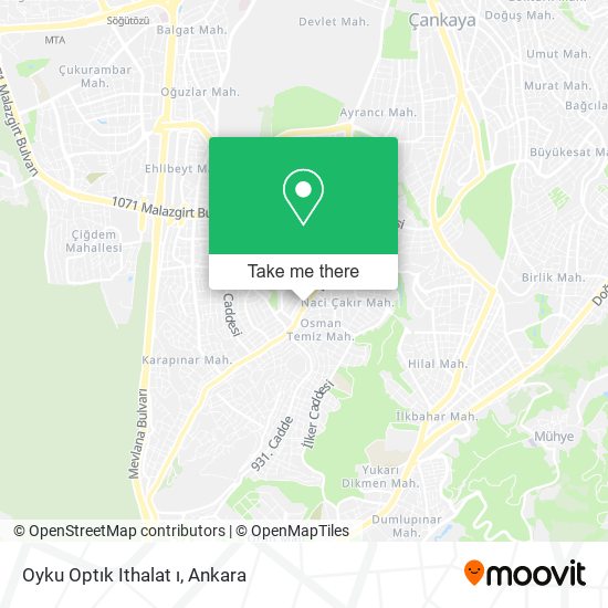 Oyku Optık Ithalat ı map