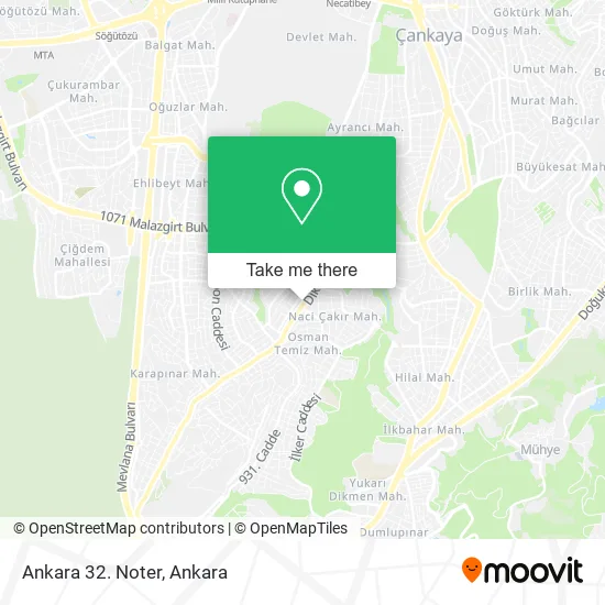 Ankara 32. Noter map