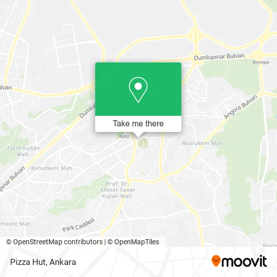 Pizza Hut map