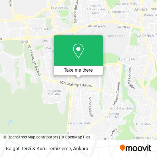 Balgat Terzi & Kuru Temizleme map