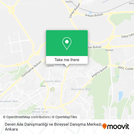 Deren Aile Danişmanliği ve Bireysel Danışma Merkezi map