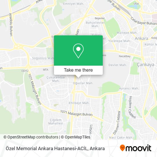 Özel Memorial Ankara Hastanesi-ACİL map