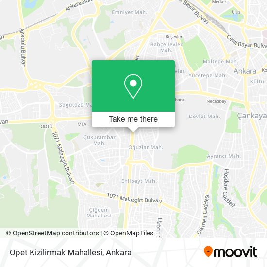 Opet Kizilirmak Mahallesi map