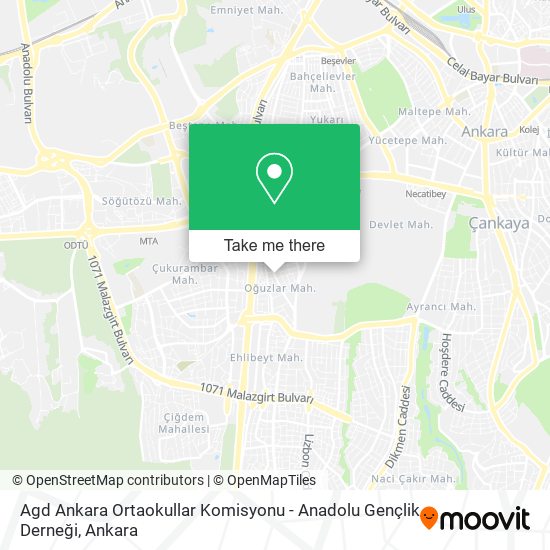 Agd Ankara Ortaokullar Komisyonu - Anadolu Gençlik Derneği map