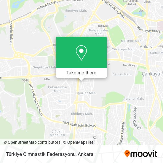 Türkiye Cimnastik Federasyonu map