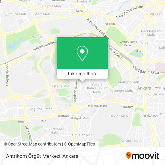 Antrikom Örgüt Merkezi map