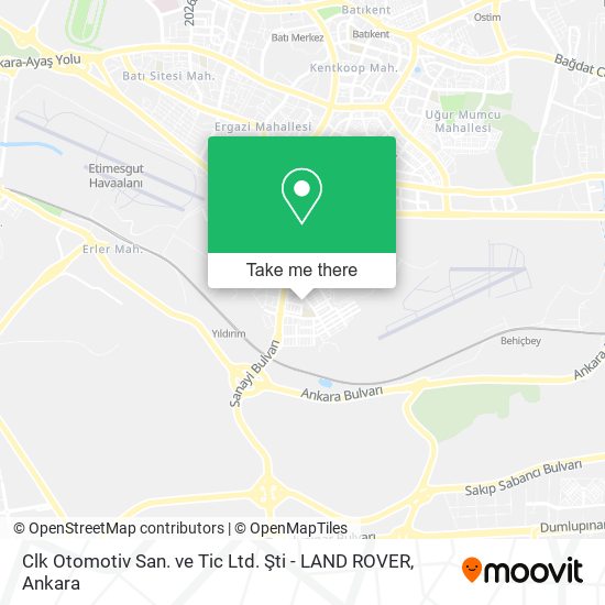 Clk Otomotiv San. ve Tic Ltd. Şti - LAND ROVER map