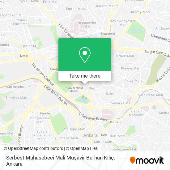 Serbest Muhasebeci Mali Müşavir Burhan Kılıç map