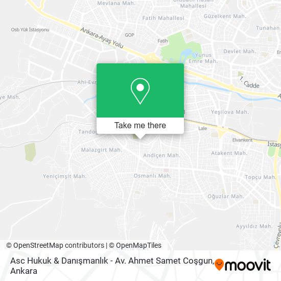 Asc Hukuk & Danışmanlık - Av. Ahmet Samet Coşgun map