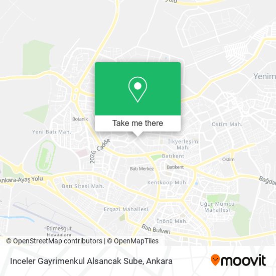Inceler Gayrimenkul Alsancak Sube map