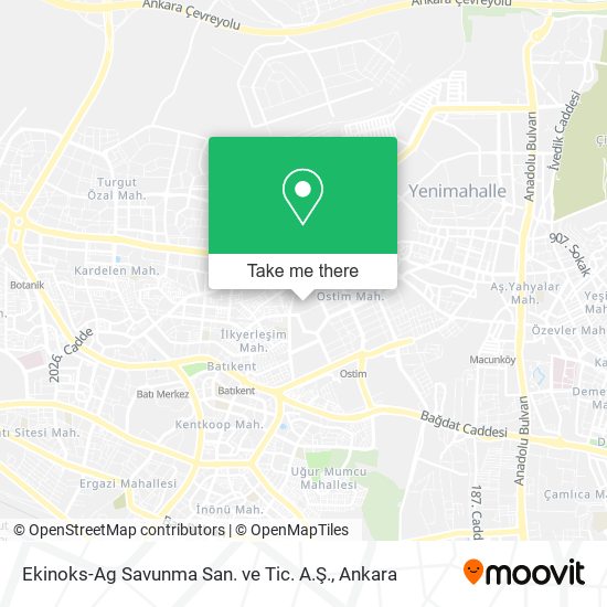 Ekinoks-Ag Savunma San. ve Tic. A.Ş. map