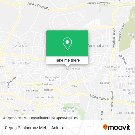 Cepaş Paslanmaz Metal map