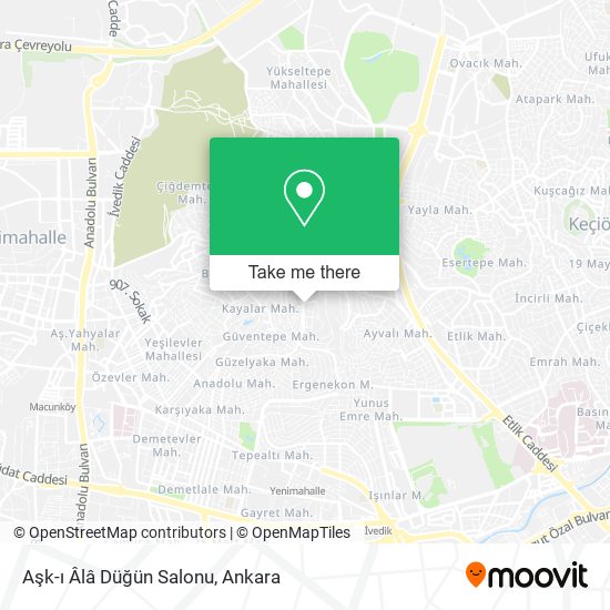 Aşk-ı Âlâ Düğün Salonu map