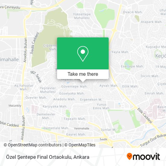 Özel Şentepe Final Ortaokulu map
