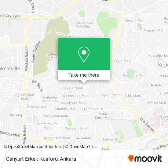 Canyurt Erkek Kuaförü map