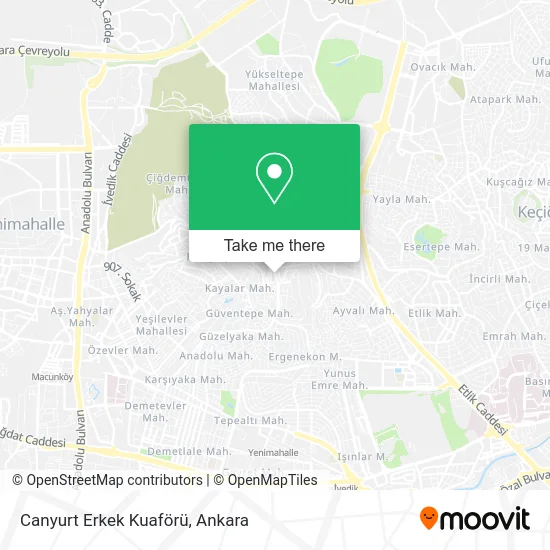 Canyurt Erkek Kuaförü map