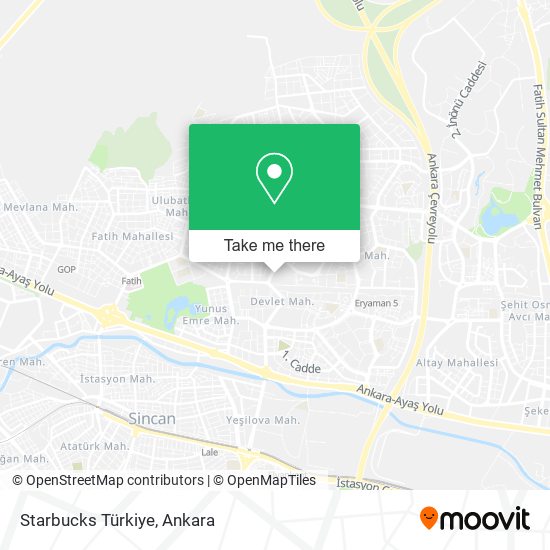 Starbucks Türkiye map