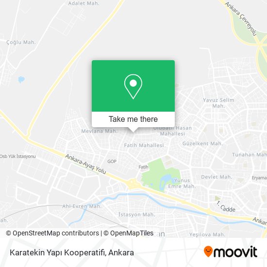 Karatekin Yapı Kooperatifi map