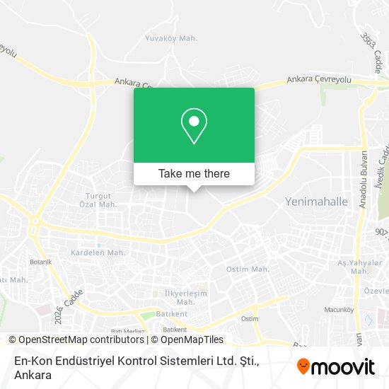 En-Kon Endüstriyel Kontrol Sistemleri Ltd. Şti. map