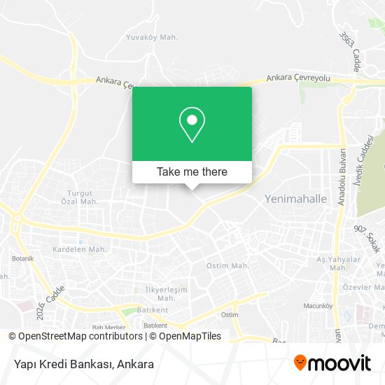 Yapı Kredi Bankası map