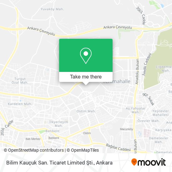 Bilim Kauçuk San. Ticaret Limited Şti. map