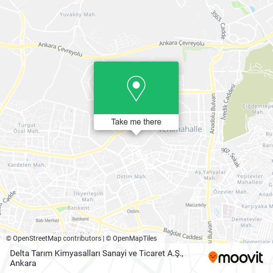 Delta Tarım Kimyasalları Sanayi ve Ticaret A.Ş. map